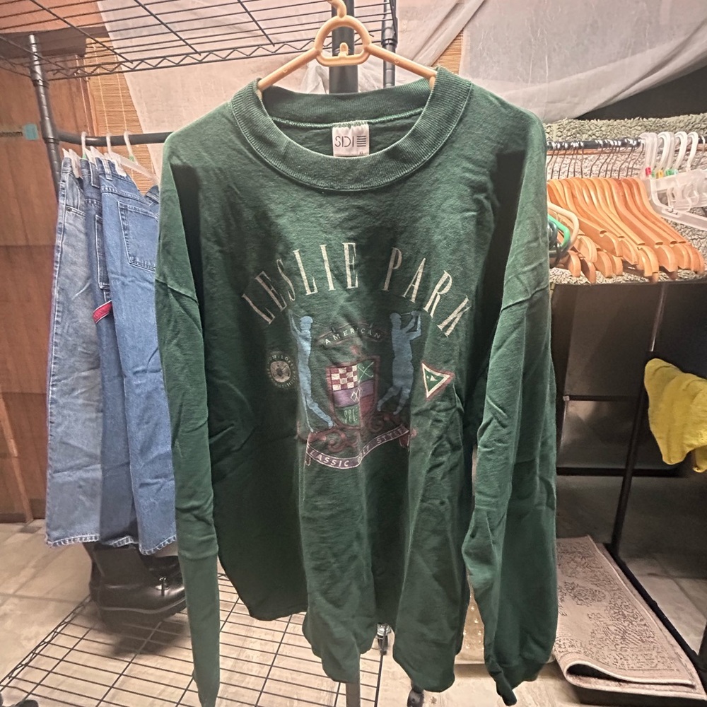 SD Collection Green Crewneck Sweater